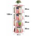 4 Tier 360° Rotating Stackable Shelves Bookshelf Organizer