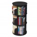 360° Rotating Stackable Shelves Bookshelf Organizer - Black