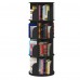 360° Rotating Stackable Shelves Bookshelf Organizer - Black