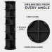 6-Tier Rotating Bookshelf 360° Revolving Storage Tower, Black
