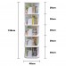 5 Tier Square Bookshelf, 360° Rotating Stackable Shelves Bookshelf Organizer for Home, Office, Bedroom