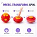 Press and Spin Fidget Balls, Transforming Sensory Toy, 2 Pack