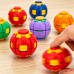 Press and Spin Fidget Balls, Transforming Sensory Toy, 2 Pack