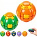 Press and Spin Fidget Balls, Transforming Sensory Toy, 2 Pack