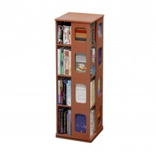 4 Tier 360° Rotating Bookshelf Multi-Tier Display Rack Organizer