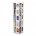 5 Tier 360° Rotating Bookshelf Multi-Tier Display Rack Organizer