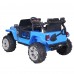 2025 S605 12V Electric Kids Ride On Jeep Wrangler Truck (Blue)