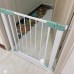 Adjustable Child Safety Gate, Pressure-Mounted Guardrail with Two-Way Door Opening for Stairs, Doorways - 80 x 74 cm