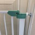 Adjustable Child Safety Gate, 80 x 74 cm Pressure-Mounted Guardrail with Two-Way Door Opening for Stairs, Doorways (with 10cm Gate Extension)