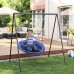 40 Inch Saucer Tree Swing 700 LBS Load Capacity, Textilene Fabric, Hanging Kit for Kids Outdoor Indoor