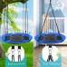 VIVOHOME Saucer Tree Swing, 41" inch Swing with 900D Oxford Waterproof, 2 Hanging Straps, 600lbs Support for Kids, Adults - VH558-BL