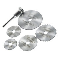  Mini HSS Circular Saw Blades, 6-Piece Rotary Tool Set, 22-44 mm