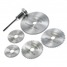  Mini HSS Circular Saw Blades, 6-Piece Rotary Tool Set, 22-44 mm