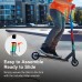 Intermediate Stunt Scooter with HIC Compression, Light Weight Deck, 4.3" Tires, 220 lbs Max Capacity for Kids, Adults - T02