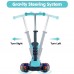2 in 1 Adjustable Scooter with Removable Seat, LED Light-Up Wheels for Children Kids - YL-04