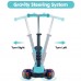 2 in 1 Adjustable Scooter with Removable Seat, LED Light-Up Wheels for Children Kids - YL-04