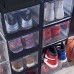 3-Pack Stackable Shoe Box, Multipurpose Clear Storage Organizer for Men, Women, Up to Size 14US