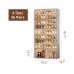 ANTBOX Portable Shoe Rack Organizer, Stackable Sneaker Organizer Cabinet with Magnetic Door, Folding Design, Clear Plastic Storage Container, 9 Tier 36 Pairs - SC2-D10B
