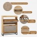 2-Tier Rattan Shoe Cabinet, Modern Wooden Shoe Storage Organizer with Flip Drawers, Adjustable Shelves & Metal Base, Entryway Shoe Rack with Top Shelf for Hallway, Living Room, Light Oak 2-Tier Rattan Shoe Cabinet, Modern Wooden Shoe Storage Organizer with Flip Drawers, Adjustable Shelves & Metal Base, Entryway Shoe Rack with Top Shelf for Hallway, Living Room, Light Oak