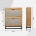 2-Tier Rattan Shoe Cabinet, Modern Wooden Shoe Storage Organizer with Flip Drawers, Adjustable Shelves & Metal Base, Entryway Shoe Rack with Top Shelf for Hallway, Living Room, Light Oak 2-Tier Rattan Shoe Cabinet, Modern Wooden Shoe Storage Organizer with Flip Drawers, Adjustable Shelves & Metal Base, Entryway Shoe Rack with Top Shelf for Hallway, Living Room, Light Oak