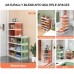 6-Tier Shoe Storage Rack, Compact Narrow Shoe Cabinet Organizer for Home, Bedroom, Entryway, Closet - W-12014