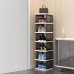 6-Tier Shoe Storage Rack, Compact Narrow Shoe Cabinet Organizer for Home, Bedroom, Entryway, Closet - W-12014