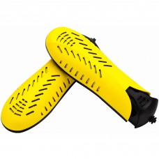 Portable Shoe Dryer & Boot Dryer with Timer Switch, Dual-Core PTC Heating, Heat Dissipation Vents, Adjustable 19.5–21.5 cm Design, Yellow Electric Footwear Dryer for Shoes, Boots, Gloves & Socks