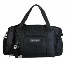 Large Black Duffle Bag | Lightweight Shoulder Travel Bag with Adjustable Strap, Carry Handles, Side Pockets, Spacious 56cm Weekender Gym Bag for Travel, Sports, School & Daily Use
