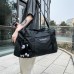 Large Black Duffle Bag | Lightweight Shoulder Travel Bag with Adjustable Strap, Carry Handles, Side Pockets, Spacious 56cm Weekender Gym Bag for Travel, Sports, School & Daily Use