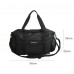 Large Black Duffle Bag | Lightweight Shoulder Travel Bag with Adjustable Strap, Carry Handles, Side Pockets, Spacious 56cm Weekender Gym Bag for Travel, Sports, School & Daily Use