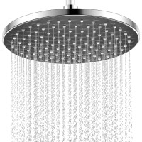 8" Inch Round Shower Head, High Pressure Rain Shower Head, Replacement Adjustable Shower Head