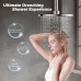 8" Inch Round Shower Head, High Pressure Rain Shower Head, Replacement Adjustable Shower Head