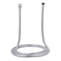 INTEXCA Extra Long Shower Hose 2.45 Meters/ 96 Inches/ 8 Ft. Flexible 304 Stainless Steel Extra Long with Brass Fittings - Polished Chrome