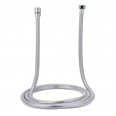 INTEXCA Extra Long Shower Hose 2.45 Meters/ 96 Inches/ 8 Ft. Flexible 304 Stainless Steel Extra Long with Brass Fittings - Polished Chrome