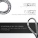 INTEXCA Extra Long Shower Hose 2.45 Meters/ 96 Inches/ 8 Ft. Flexible 304 Stainless Steel Extra Long with Brass Fittings - Polished Chrome