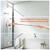 MATCC 42'' Shower Cleaner Tub and Tile Scrubber with Extendable Long Handle for Bath Tub Shower - MBS001