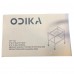 ODIKA 2-Tier Side Table, Rolling End Table with Glass Top, Rolling Wheels for Home, Living Room, Bedroom - ET-GT-WL-101023
