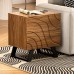 ODIKA Side Table, Cartography Cube Side Table with 2 Drawers for Home, Living Room, Bedroom - ET-PT-BR-81023 