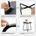 Outdoor Side Table, Round Modern Metal Side Table End Table with Raised Edge for Home, Garden, Balcony, Yard (Black) - QFT-WFSTA001BL
