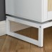 31.5 inch Sideboard Buffet Cabinet, Accent Storage Cabinet with Rattan Doors, Adjustable Shelf, Steel Legs for Home, Dining Room, Living Room (White) - CYX2321-W
