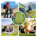 Lightweight Inflatable Sleeping Mat, Portable Compact Waterproof Pad for Camping, Hiking and Backpacking - 190 x 68 cm