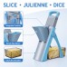 Mandoline Slicer Adjustable 0.1–8 mm Slice, Julienne, Dice Mandoline Slicer Adjustable 0.1–8 mm Slice, Julienne, Dice