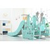 Indoor / Outdoor Four in One Kid's Slide Swing Set with Basket