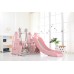 Indoor / Outdoor Four in One Kid's Slide Swing Set with Basket