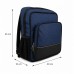 Blue Sling Backpack, Compact Crossbody Shoulder Bag with Front Zip Pocket, Side Mesh Pockets, Silver Accent Strip, 35 x 30 x 10 cm, for School, Work, Commute and Day Trips Blue Sling Backpack, Compact Crossbody Shoulder Bag with Front Zip Pocket, Side Mesh Pockets, Silver Accent Strip, 35 x 30 x 10 cm, for School, Work, Commute and Day Trips