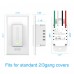 GOSUND Smart WiFi Light Switch 2.4GHz Smart Dimmer with App Control, Voice Control Alexa & Google Home Compatible, Fingertip Brightness Adjustment (2 Pack)