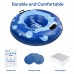 55 inch Inflatable Snow Tube, Extra Large Snow Sled with 1.2 mm Heavy-Duty Thickened Bottom, Higher Sturdy Handles, Cold-resistant PVC for Kids, Adults, Winter, Outdoor