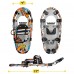 Kids Snowshoes, 17 inch Lightweight Aluminum Snowshoes with Bag for Kids, Youth 6-12 Years Old (Orange)