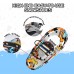 Kids Snowshoes, 17 inch Lightweight Aluminum Snowshoes with Bag for Kids, Youth 6-12 Years Old (Orange)