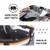 Kids Snowshoes, 17 inch Lightweight Aluminum Snowshoes with Bag for Kids, Youth 6-12 Years Old (Orange)
